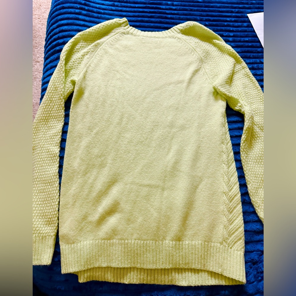 Lime Green Knit Sweater - Picture 2 of 5